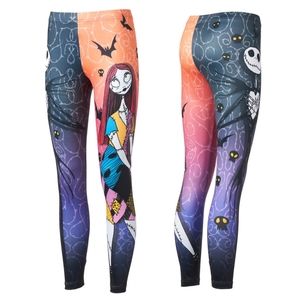 Juniors Nightmare Before Christmas Jack & Sally Leggings